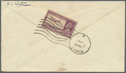 Br Kuwait: 1947. Envelope (small Faults) To Glasgow Bearing SG 63, 14a Purple Tied By Kuwait Roller, Endorsed 'by Sea Ma - Koweït