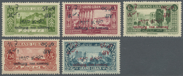 ** Libanon: 1926, War Refugee Relief, Group Of Five Values With Inverted Overprint, Unmounted Mint. Maury 64c, 66d, 67d, - Liban