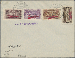 Br Libanon: 1926, War Refugee Relief, Airmails, 2pi. To 10pi., Four Values On Cover From "RAYAK 25.5.27" To Damascus Wit - Lebanon