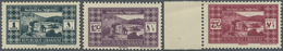 **/* Libanon: 1939, Definitives "BEIT-EDDINE", Complete Set Of Three Values Each With Re-entry, Most Clearly Seen In The - Lebanon