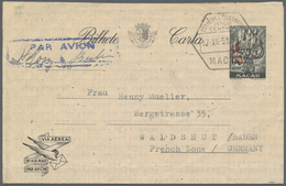 GA Macau: 1951, Airletter 40 A./60 A. Tied "MACAO 17-XII-51" To Germany French Zone, Long Privatel Text From Grandfather - Autres & Non Classés