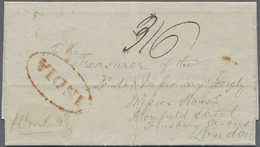 Br Malaiische Staaten - Straits Settlements: 1842. Stampless Envelope Written From Singapore Dated '2nd September 1842' - Straits Settlements