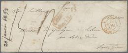 Br Malaiische Staaten - Straits Settlements: 1852. Stampless Envelope Written From Singapore Dated In M/s '20th Jan 1852 - Straits Settlements