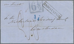 Br Malaiische Staaten - Straits Settlements: 1858. Stampless Envelope Written From Singapore Dated '23rd Feb 1858' Addre - Straits Settlements