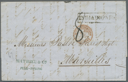 Br Malaiische Staaten - Straits Settlements: Prephilately, 1858, Entire Folded Letter From Penang With 23 Janvier Dateli - Straits Settlements