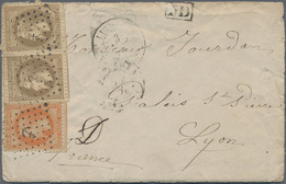 Br Malaiische Staaten - Straits Settlements: 1872. Envelope Written On Board The French Steamer "Peiho" Endorsed 'Dans L - Straits Settlements