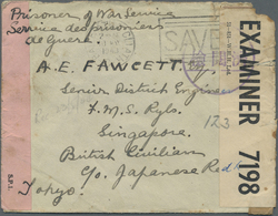 Br Malaiische Staaten - Straits Settlements: 1943. Envelope (corner Faults) Endorsed 'Prisoner Of War Service/Service De - Straits Settlements