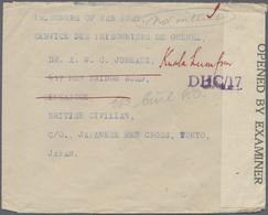 Br Malaiische Staaten - Straits Settlements: 1944. Stampless Envelope Headed ‘Prisoners Of War Post, Service Des P - Straits Settlements