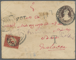 Br Malaiische Staaten - Straits Settlements - Portomarken: 1924-1936, Small Group Of 14 Taxed Covers From India To Malac - Straits Settlements