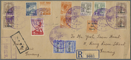 Br Malaiische Staaten - Kelantan: Penang, 1943, Okugawa Seals On KGVI 2 C. Vertical Pair With Japan Showa 6 S. And Gener - Kelantan