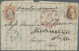 Br Malaiische Staaten - Penang: 1854, Complete Folded Letter, Written "Penang 19th April 1854", With Ms "overlandmail", - Penang