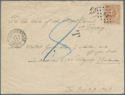 Br Malaiische Staaten - Penang: 1890, Incoming Mail From Netherlands To Officer Aboard Dutch Warship "Batavia" C/o Dutch - Penang