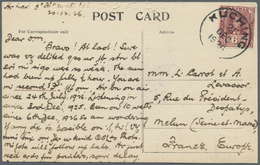 Br Malaiische Staaten - Sarawak: 1926. Radio Card Headed 'Kuching, Sarawak, Isle De Borneo' Adddressed To France Bearing - Other & Unclassified