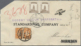 Br Mandschuko (Manchuko): 1932. Printed Matter Envelope (faults/clipped Corner) Addressed To Moukden, Manchuria Bearing - 1932-45 Mandchourie (Mandchoukouo)