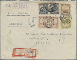 Br Mandschuko (Manchuko): 1939. Registered Envelope Addressed To Germany Bearing SG 80, 1f Brown-lake (pair), SG 84, 4f - 1932-45 Manchuria (Manchukuo)