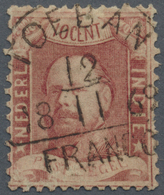 O Niederländisch-Indien: 1868, Willem III 10 C. Canc. "TOEBAN 12/11 1868 FRANCO", Top 0.8 Mm Thin, Otherwise Clean Condi - Indes Néerlandaises