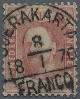 O Niederländisch-Indien: 1868, Willem III 10 C. Canc. "SOERAKARTA 8/1 1870". - Netherlands Indies