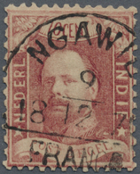 O Niederländisch-Indien: 1868, Willem III 10 C. Canc. "NGAWI(E) 9/12 1870 FRANCO". - Indie Olandesi