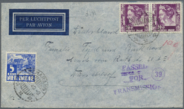 Br Niederländisch-Indien: 1940. Air Mail Envelope Addressed To Germany Bearing Netherlands Indies SG 341, 5c Ultramarine - Indie Olandesi