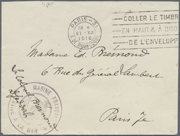 Br Saudi-Arabien - Hedschas: 1916. Stampless Envelope (part Of Backflap Missing) Addressed To France Cancelled By Circul - Arabia Saudita