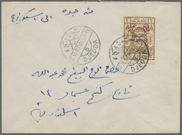 Br Saudi-Arabien - Hedschas: 1925. Envelope Addressed To Jeddah Bearing Hejaz SG 101, 3pi Brown Tied By Bilingual Djedda - Saudi Arabia