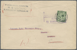 Br Saudi-Arabien: 1914. Printed Matter Envelope Addressed To 'Kahman Kashmir, Macca, Arahia' Bearing Great Britain SG 35 - Saudi Arabia