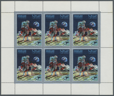 ** Schardscha / Sharjah: 1971, "SAFE RETURN/Apollo 13" Overprints On "Apollo 8", Perf./imperf. Issue, Complete Sets Of S - Sharjah