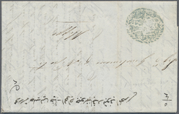 Br Syrien: 1846, Envelope Damas To Aleppo Showing  „An Canib Postane-i Sham 257" In Blue (Coles-Walker 29), Vertic - Syria