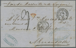 Br Syrien: 1856/1867 Two Stampless Letters From A Commercial Correspondence From Winterthur, Switzerland To Aleppo Both - Siria