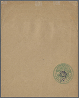 GA Syrien: 1919, Turkey 10 Pa. Green Postal Stationery Wrapper (1914 Issue) Violet "4 Milliem" All Arabic Surcharged For - Syria