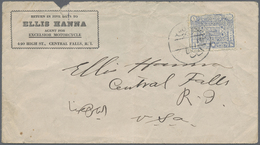 Br Syrien: 1920, "Dera" All Arabic Cds. On Envelope Bearing 1pi. Blue, This Issue Lasted Less Than A Month, Very Rare On - Syrie