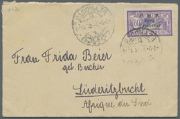 Br Syrien: 1922, French Mandate: Small Cover With "O.M.F./Syrie/ 3 PIASTRES" Overprint  On 60C Type Merson, Tied By "BEY - Syria