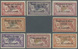 * Syrien: 1922/1923, Two Different Airmail Sets Of Four 'type Merson' With Opt. 'Poste Par Avion', Mint Hinged, Mi. &eur - Syria