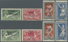 * Syrien: 1924, Olympic Summer Games Paris Two Complete Sets Of French Stamps With The Different Opts. 'SYRIE' Or 'Syrie - Syrie