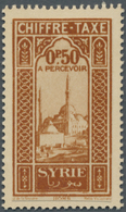 (*) Syrien: 1930, Definitives "Views Of Syria", Vertical Design "Mosque Of Homs", Proof For A Postage Due Stamp In Brown - Syrie