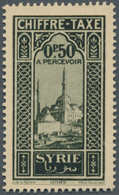 (*) Syrien: 1930, Definitives "Views Of Syria", Vertical Design "Mosque Of Homs", Proof For A Postage Due Stamp In Dark - Syria