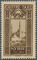 (*) Syrien: 1930, Definitives "Views Of Syria", Vertical Design "Mosque Of Homs", Proof For A Postage Due Stamp In Brown - Syrie