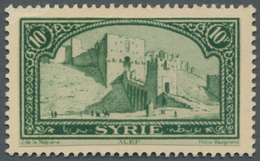 (*) Syrien: 1930/1936, Definitives "Views Of Syria", Design "Fortress Of Aleppo" (used For 1pi. Value), Proof In Green A - Syrie