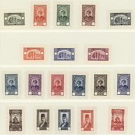 (*) Syrien: 1934, 10 Years Republic Issue 19 Die Proofs Without Value On Thin Paper, Different Colors, Very Fine And Ext - Syria