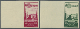 ** Syrien: 1955, Damascus Congress Of Middle East Rotary International, IMPERFORATE Left Marginal Copies, Unmounted Mint - Syrie