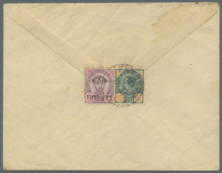 Br Thailand: 1900. Envelope To France Bearing SG 60, 4 On 12a Purple And Carmine And SG 75, 8a Green And Orange Tied By - Thailand