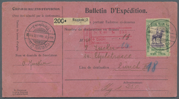 Br Thailand: 1909, „Bulletin D´Expedition" For 1,25 Kg. With 1 T. Green Violet On Front And 10 Stamps Surcharged I - Tailandia
