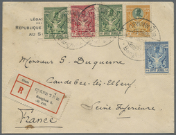 Br Thailand: 1912. Registered Envelope Headed 'Legation De Republique Francaise Au Siam' Addressed To France Bearing SG - Tailandia
