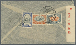 Br Thailand: 1941. Air Mail Envelope Addressed To The United States Bearing SG 295, 25s Orange And Slate, SG 296, 50s Gr - Thailand