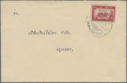 Br Thailand: 1941. Envelope To Bangkok Bearing SG 288, 10s Carmine Tied By Bilingual Nara-Dhivas Date Stamp. - Thailand