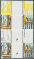 ** Thailand: 1996. Progressive Proof (9 Phases Inclusive Original) In Horizontal Gutter Pairs For Two 3b Values Of The G - Thaïlande