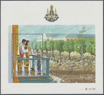 ** Thailand: 1996. Progressive Proof (11 Phases Inclusive Original) For The First Souvenir Sheet Of The Set "King Bhumib - Thaïlande