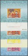** Thailand: 1997. Progressive Proof (11 Phases Inclusive Original) For A Souvenir Sheet Of The ASALHAPUJA DAY Series Co - Thailand