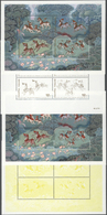 ** Thailand: 1998. Progressive Proof (9 Phases Inclusive Original) For The Souvenir Sheet Of The Set "Intl. Letter Writi - Thailand