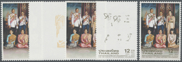 ** Thailand: 1999. Progressive Proof (10 Phases) For The Second 12b Value Of The Set "KING BHUMIBOL ADULYADEJ'S 72nd BIR - Thaïlande